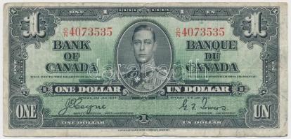 Kanada 1937. 1$ T:III,III- Canada 1937. 1 Dollar C:F,VG