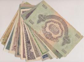 30db-os vegyes magyar bankjegy tétel, közte pengők, adópengők és forintok T:vegyes