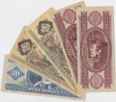 30db-os vegyes magyar bankjegy tétel, közte pengők, adópengők és forintok T:vegyes