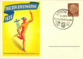 1939 Tag der Briefmarke, Reichsbund der Philatelisten / day of philately in Germany So.Stpl Ga.