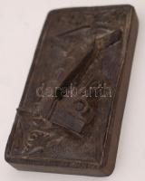 Borneo (Sarawak), Dajak /Dayak festék bélyegző készlet, vasfa,3db, 12x7cm / 3 ink block tattoo nativ...