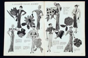 1936 Az Új Idők Divatlapja, benne a legújabb ruhamodellek rajzaival, 18p