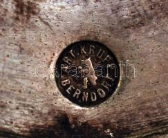 Berndorf gyufatartó, alpakka, jelzett, m:10 cm