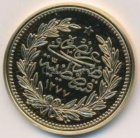 DN "Történelmi aranypénzek - Abdul Aziz 1867. 500 Kurus" aranyozott rézötvözet utánveret &...