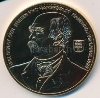 DN "Történelmi aranypénzek - 1895. 100 Mark Otto von Bismarck" aranyozott rézötvözet utánv...