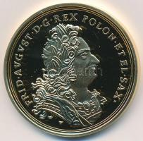 DN "Történelmi aranypénzek - 1717. 12 dukát II. Ágost" aranyozott rézötvözet utánveret &qu...