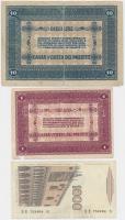 Olaszország/Velence/Osztrák-magyar megszállás 1918. 1L + 10L + Olaszország 1982. 1000L T:III,III-
It...