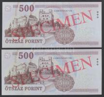 2010. 500Ft piros "MINTA / SPECIMEN" felülnyomással "EA 0000184" sorozatszámmal ...