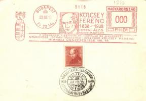 1937 Magyar Nemzeti Nyomtatvány Kiállítás / Hungarian National Form Exhibition, So. Stpl (non pc) (E...