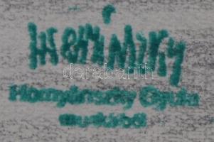 3 db grafika Hornyánszky hagyatéki pecséttel, pasztell, papír, különböző méretben