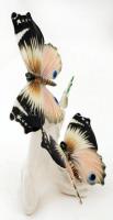 Ens pillangó pár, kézzel festett, jelzett, hibátlan, m:24 cm, h:17 cm / Karl Ens butterfly paar, han...