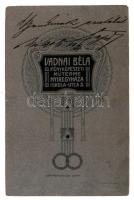 1906 Nyíregyházi vendéglői asztaltársaság, keményhátú fotó nyíregyházi műteremből (Vadnai Béla), hát...