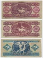 1949. 100Ft (2x) + 1957. 20Ft T:III,III-