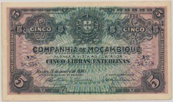 Mozambik 1934. 5L perforálva T:III Mozambique 1934. 5 Libras with perforation C:F