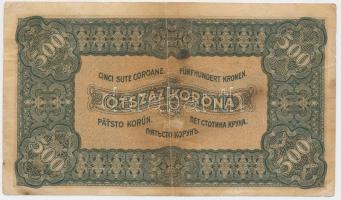 1923. 500K "T.W." jelöléssel, nyomdahely nélküli T:III,III-