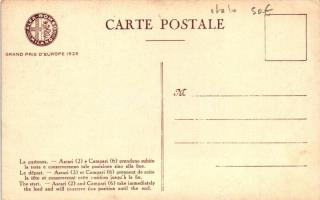 1925 Grand Prix d'Europe; La partenza - Ascari (2) e Campari (6) prendono subito la testa e con...
