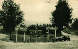 1925 Grand Prix dEurope; Ascari alla curva della Source / Ascari at the Source corner