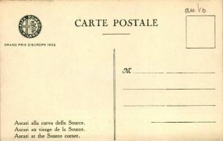1925 Grand Prix d'Europe; Ascari alla curva della Source / Ascari at the Source corner