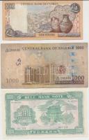 Vegyes: Ciprus 2001. 1Ł + Nigéria 2007. 1000N + Kína DN 50.000.000 névértékű égetési pénz T:I-,III
M...
