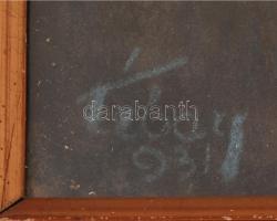 Tibay jelzéssel: Akt tükör előtt. Pasztell, papír, apró hibákkal, üvegezett keretben, 52×35 cm