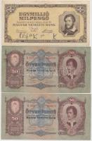 12db-os vegyes magyar pengő bankjegy tétel T:vegyes