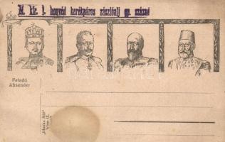 Charles IV, Wilhelm II, Mehmed V, Ferdinand I of Bulgaria (EB)