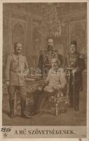 Hű szövetségesek / Wilhelm II, Franz Joseph, Mehmed V, Ferdinand I of Bulgaria (fl)