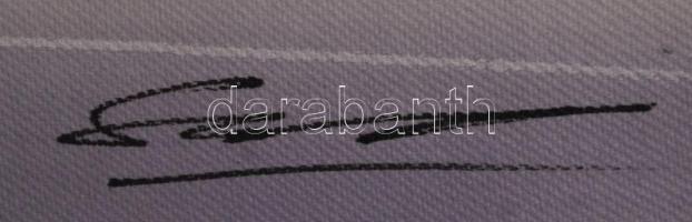 Olvashatatlan jelzéssel: Halászat. Vegyes technika, vászon, jelzett, 22x30 cm