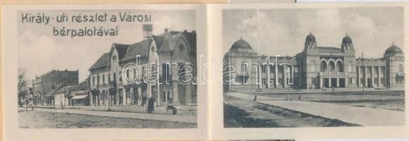 Mohács, városháza, leporellocard (Rb)