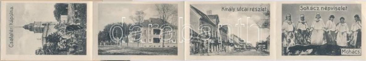 Mohács, városháza, leporellocard (Rb)