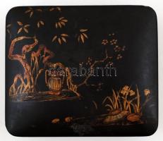 Kínai stílusú lakk doboz 19×~5×7 cm