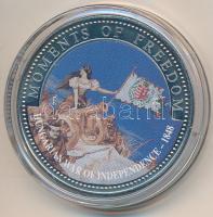 Libéria 2001. 10$ "Szabadság pillanatai - Magyar szabadságharc" multicolor T:2 (PP) ujjlenyomatos Liberia 2001. 10 Dollars "Moments of Freedom - Hungarian war of independence" multicolor C:XF (PP) fingerprint