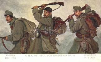 K.u.K. Infanterie-Regiment von Gaudernak Nr. 85 / K.u.K. soldiers, battle scene s: Hans Larwin