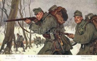 K.u.K. Feldjäger-Bataillon Nr. 29 / K.u.K. soldiers, battle scene s: Hans Larwin