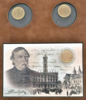 2003. 20Ft "Deák Ferenc" (2x) + első napi veret számozott emléklapon exkluzív bársony albu...