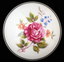 Hollóházi ékszertartó (2db), matricás, jelzett, hibátlan, d:7,5 cm