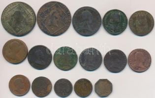 1762-1861. 16db-os krajcár tétel, közte magyar és osztrák verdejelűek is T:2-,3