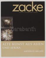 Alte Kunst aus Asien und Afrika. Zacke Auktionen & Galerie GmbH (Palais Esterházy, Wien), Auktion 25. Mai 2002. Német nyelven, papírkötésben, jó állapotban.