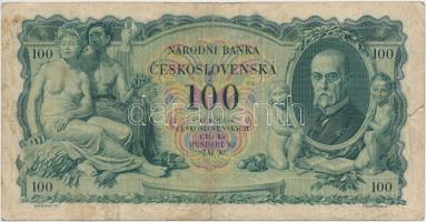Csehszlovákia 1931. 100K T:III,III-
Czechoslovakia 1931. 100 Korun C:F,VG