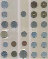~370db-os vegyes hobbi fémpénz gyűjtemény 3 érmetartó albumba rendezve, főleg külföldi, néhány magya...