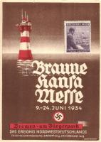 1934 Braune Hansa-Messe, Bremen / German National Socialist economic fair, swastika, advertisement s: Meyer Lahusen (b)