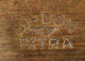 6 személyes ezüstnyelű (Ag) desszertes étkészlet, jelzett, br: 254 g