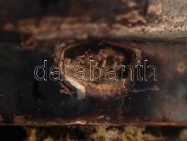 6 személyes ezüstnyelű (Ag) desszertes étkészlet, jelzett, br: 254 g