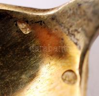 6 db-os Budapest ezüst(Ag) kávékanál készlet a Parlament képével díszítve, jelzett, 87,3 g