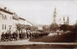 1918 Podolin, Cseh megszállás / entry of the Czech army, original photo (EK)