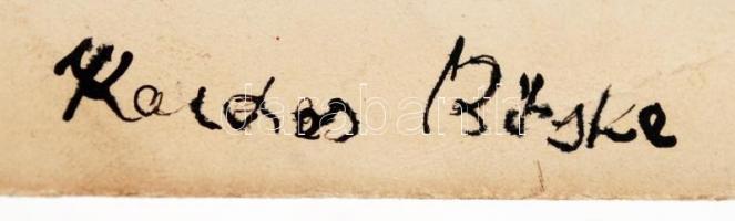 cca 1930 Kardos Erzsébet (Böske): Madár vázlatok. Tus, papír. Jelzett. 26x23 cm