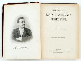 A Magyar Földrajzi Társaság könyvtára: Hedin, Sven: Ázsia sivatagjain keresztül. Átdolgozta [és ford...
