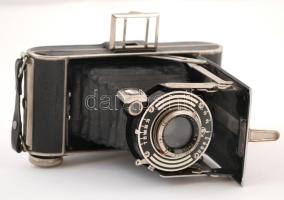 Régi harmonikás Certix Certo Anastigmat Certar 1: 4,5 F=10,5 cm fényképezőgép, jó állapotban / Certix Certo Anastigmat Certar 1: 4,5 F=10,5 cm photo camera, good condition