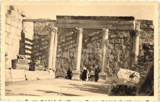 1933 Capernaum, Capharnaum; Synagogue, photo