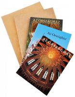 2002. Százéves az Országház: exkluzív, egyedi készítésű gyűjtemény. Igényes, zománcozott címerrel dí...